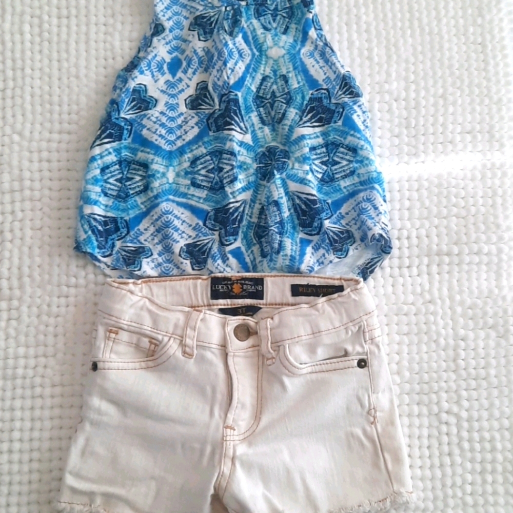 Lucky Brand - Tank Top & Jean Shorts